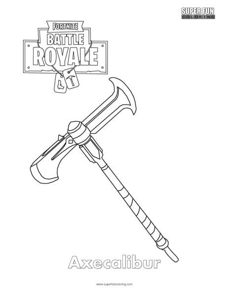 Pin Fortnite Gun Coloring Pages Images to Pinterest