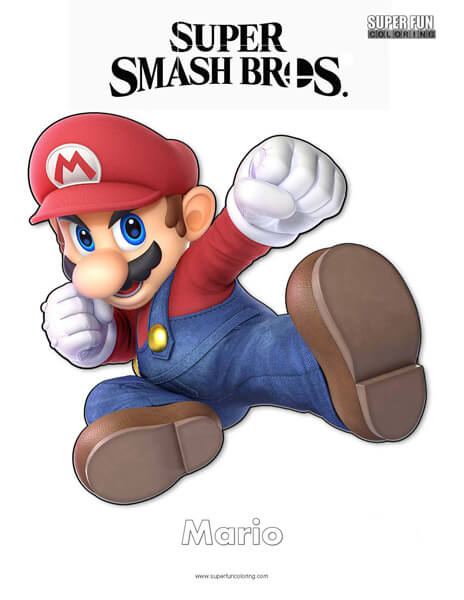 ideas for super smash bros coloring pages free